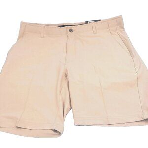 Pebble Beach Men's Dry Luxe Flat Front Golf Shorts Beige / Tan Sz 40